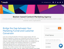 Tablet Screenshot of blog.meshagency.com